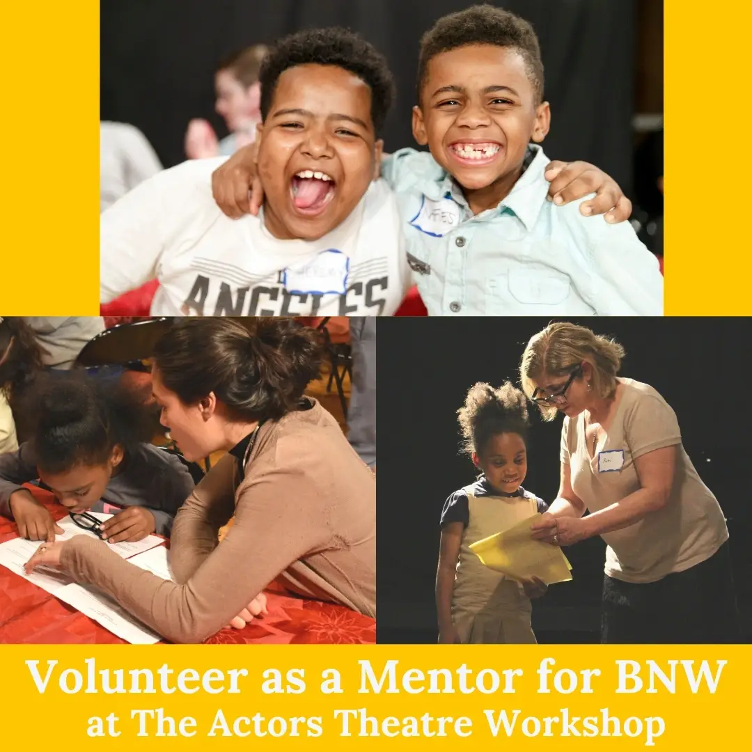 Mentors needed for Fall/Holiday Theatre Program for Homeless Children!