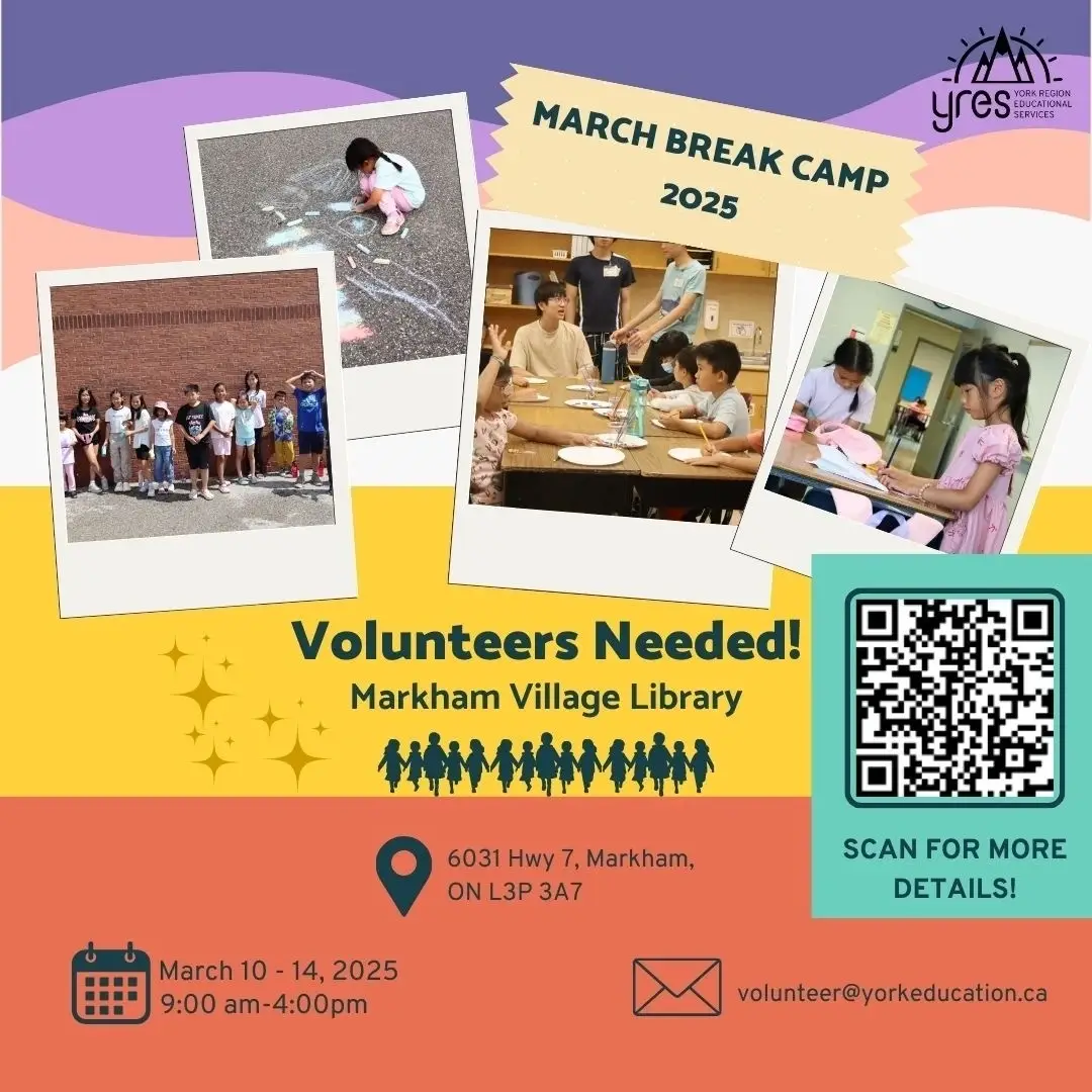 2025 Math Elites + U March Break Camp Volunteer - Angus Glen CC & Markham Village CC