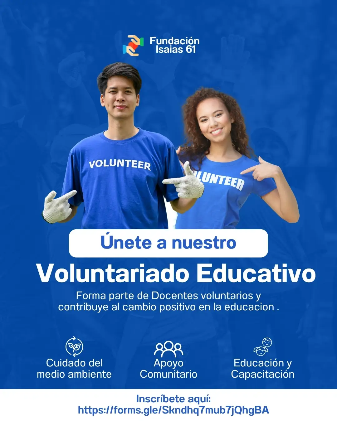 ¡🎓 Buscamos Docentes Voluntarios! 🌟