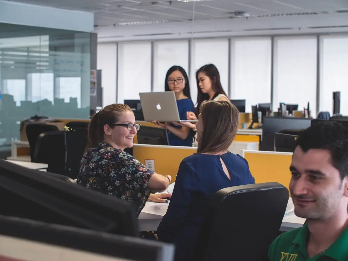 Group of people in an office