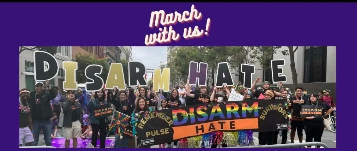 Brady and Team ENOUGH March at San Francisco Pride!