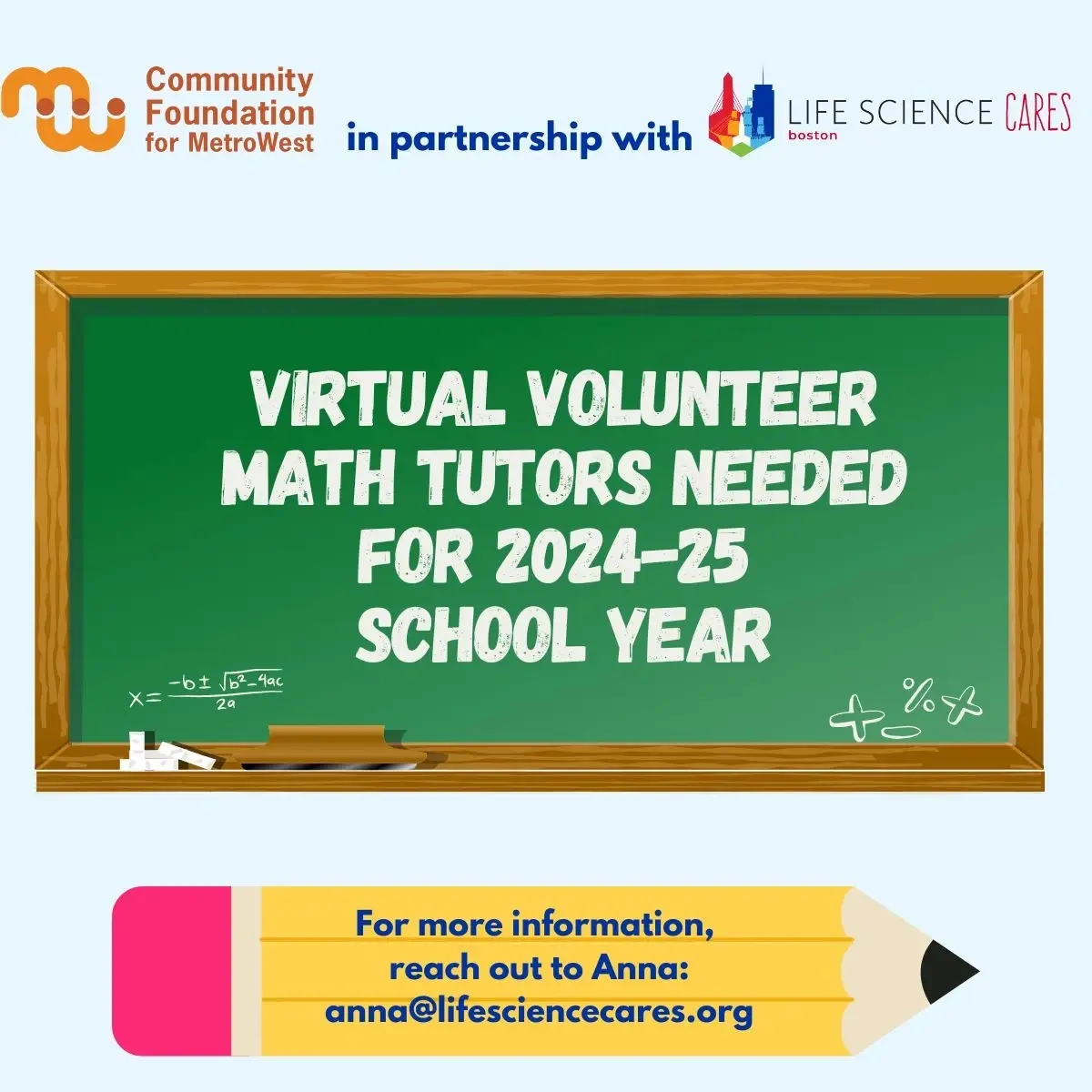 Virtual Volunteer Math Tutors