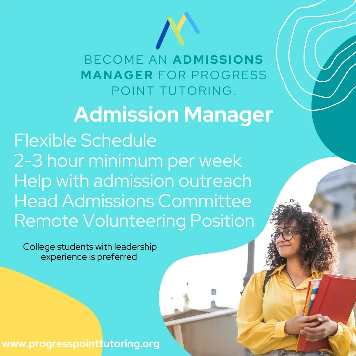 Become the New Admissions Manager at Progress Point Tutoring