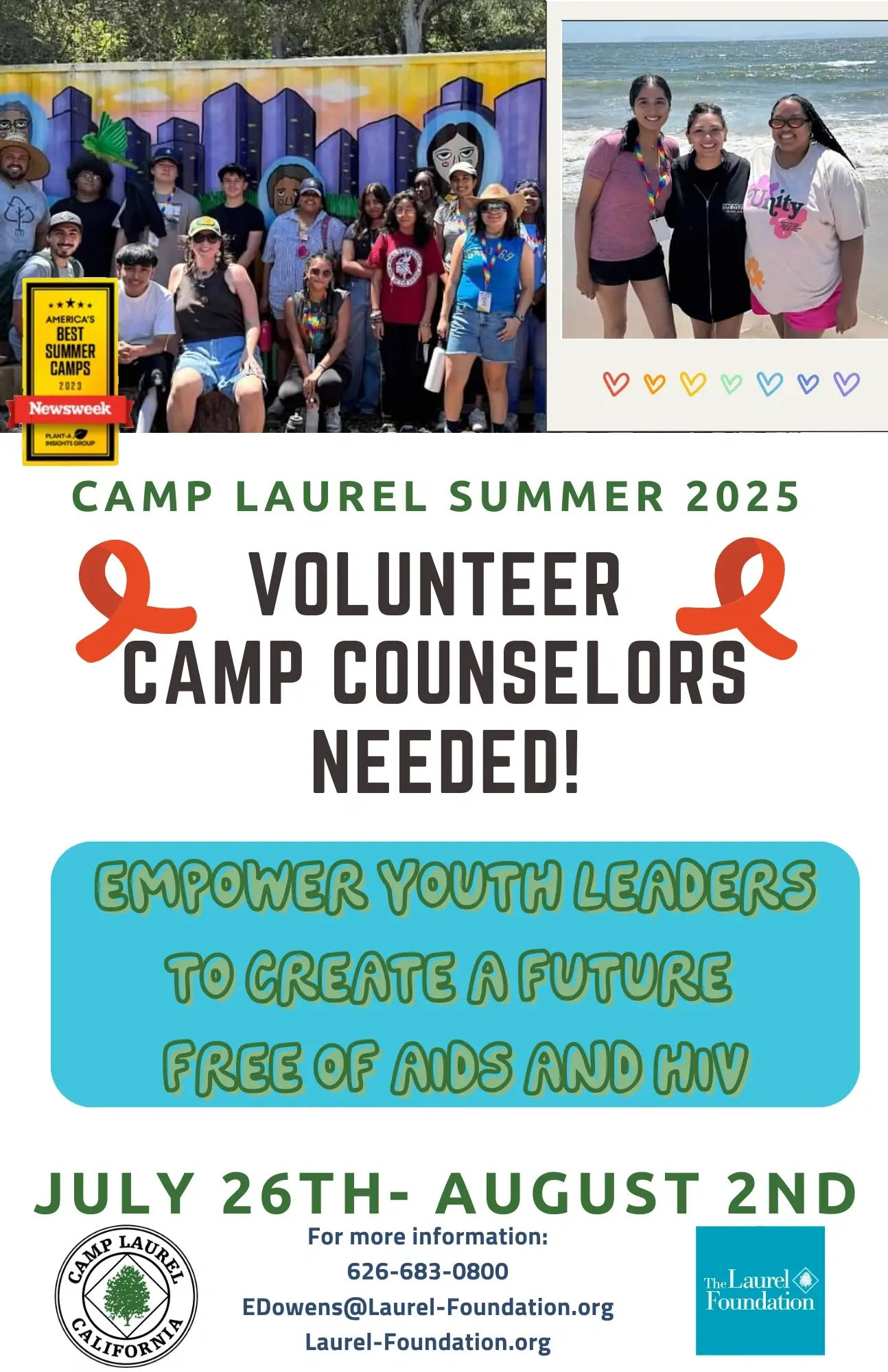 Best Summer EVER! Be a camp counselor for youth impacted by HIV/AIDS.