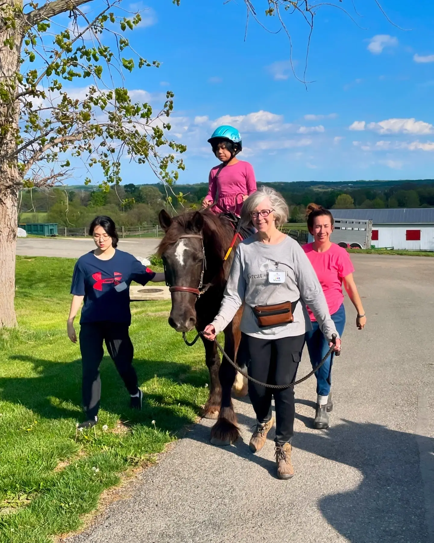 Weekday Program Volunteers for Therapeutic horseback riding lessons