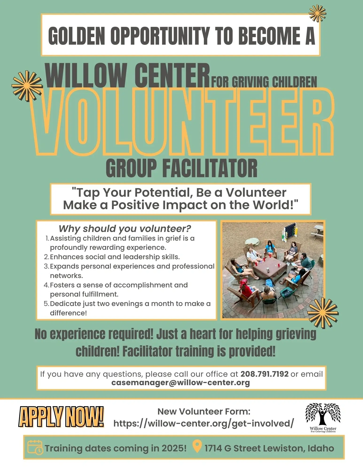 Volunteer Peer Support Group Facilitator