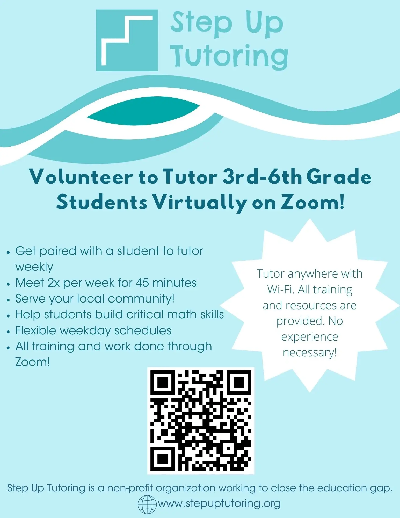 Virtual Tutoring & Mentorship Role: High need from 2:30-6PM PST