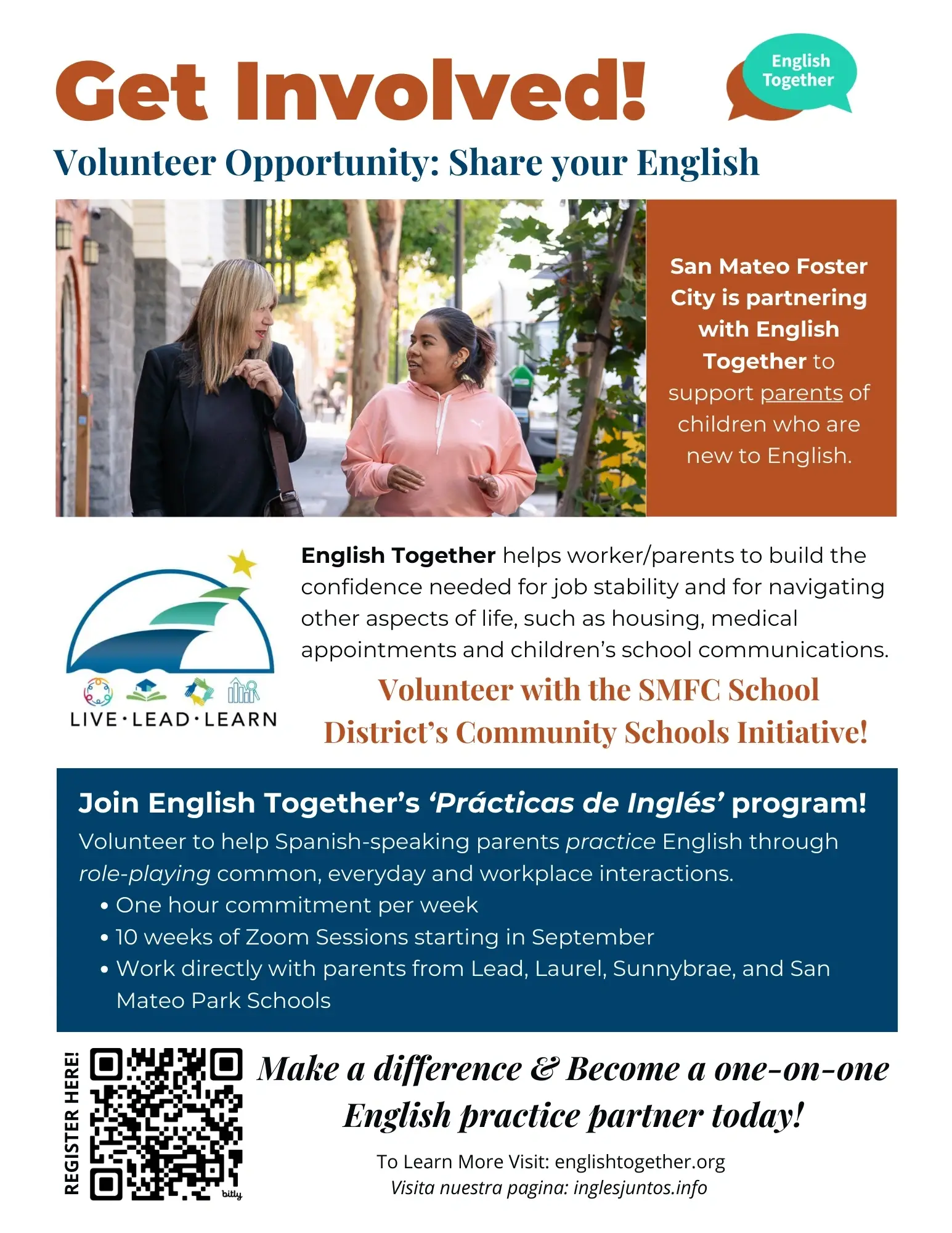 Volunteer English "Practice Partners" for Latino/a Workers