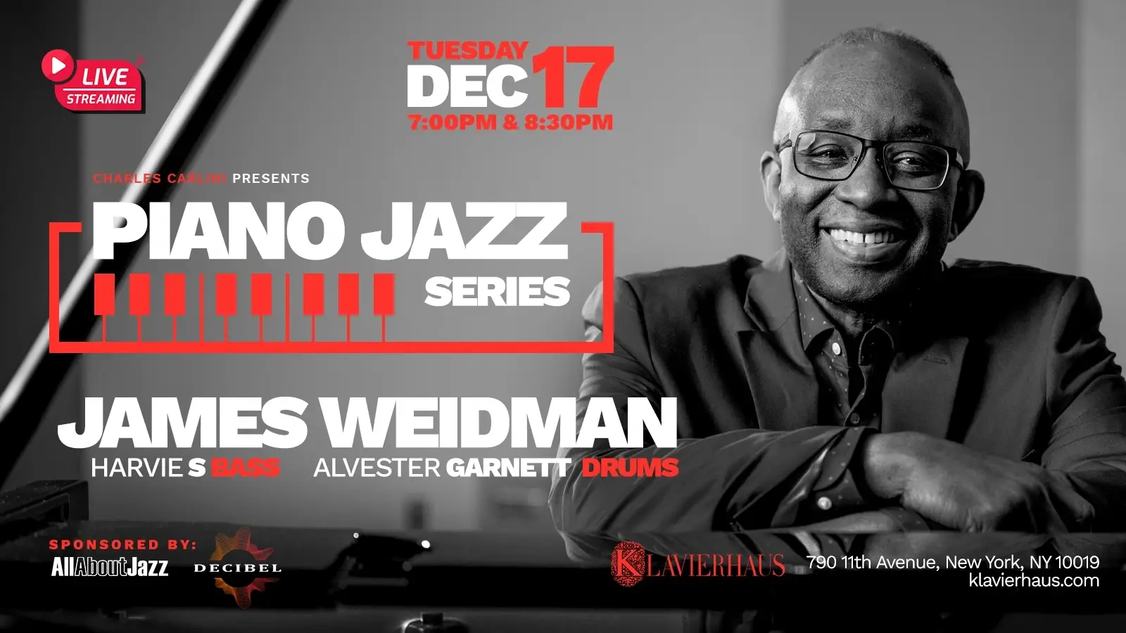 Piano Jazz Series: James Weidman