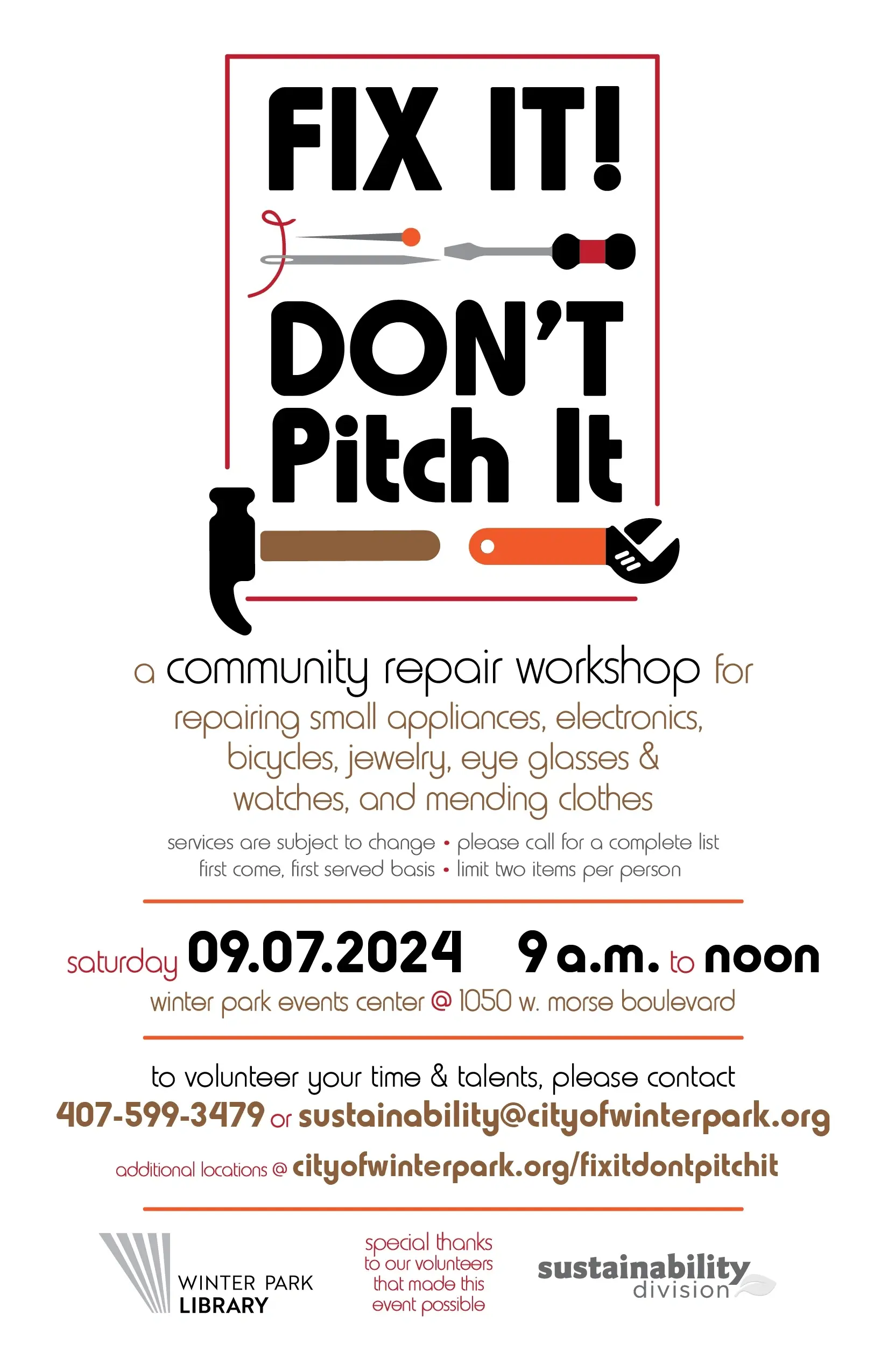 Repair Coach for Fix It! Don't Pitch It - 9/7/2024