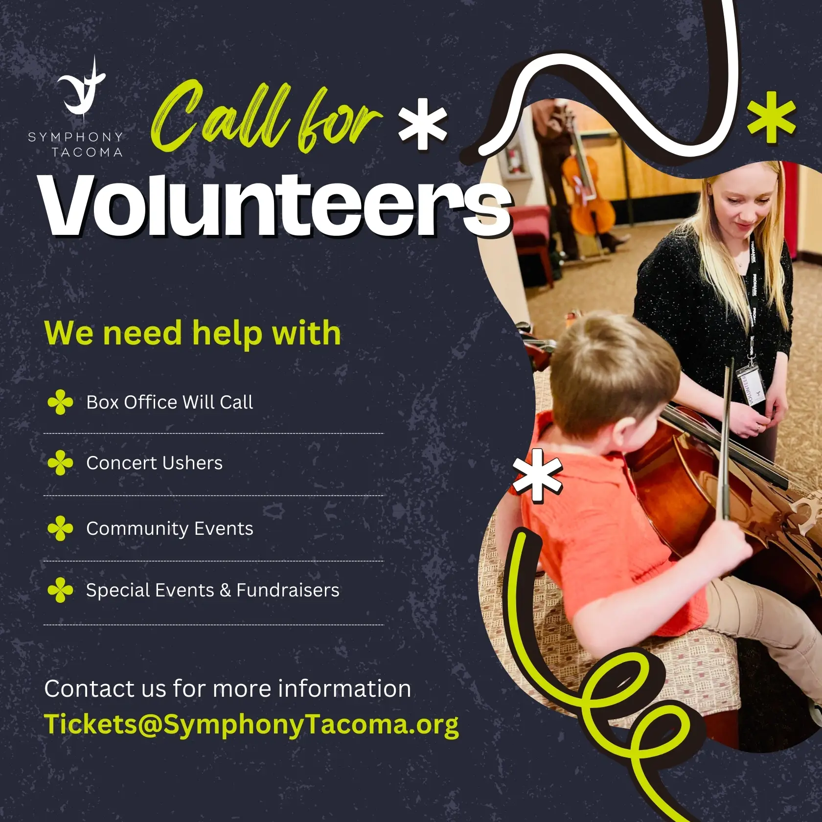 Symphony Tacoma Volunteer Opportunities