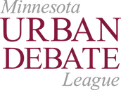 Logo of Minnesota Urban Debate League, a program of Augsburg University