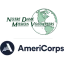 Logo of Notre Dame Mission Volunteers, AmeriCorps -- Connecticut & Texas