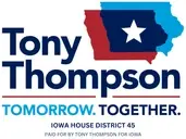 Logo de Tony Thompson for Iowa