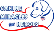 Logo of Canine Miracles for Heroes