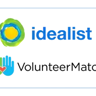 Idealist and VolunteerMatch logos