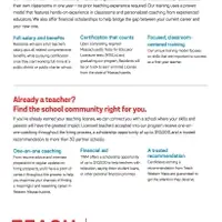 Teach Western Mass - Build Your Future Flyer 2