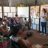 Actividades con los niños y sus mamás