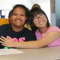 Two students at Mychal's Learning Place