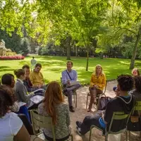 AGS class in Luxembourg Garden