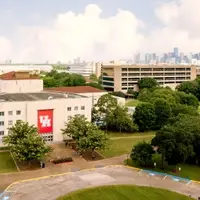 UH campus with skyline in background