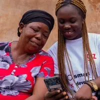 Health Worker introducing Audiopedia in Nigeria