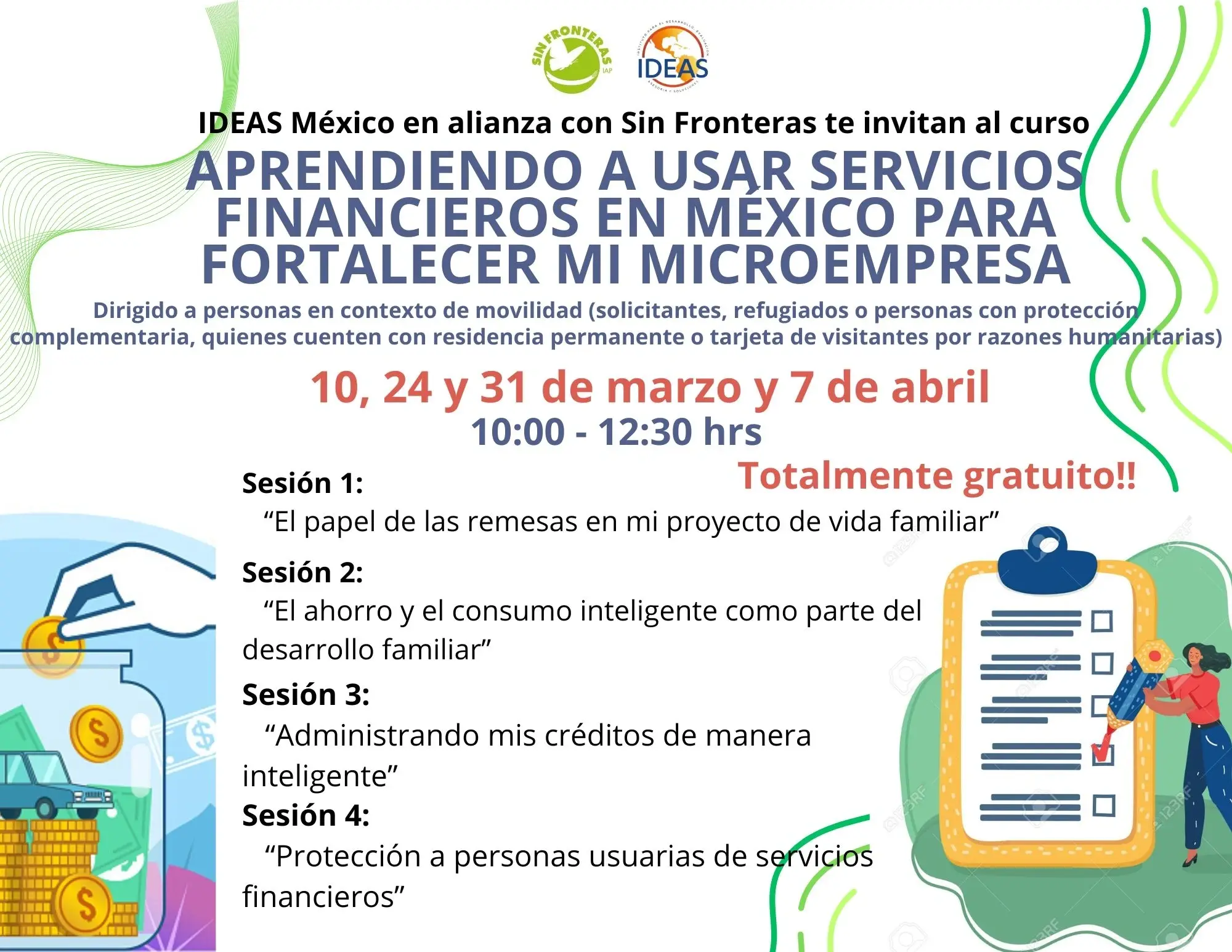 Curso en línea gratuito: Aprendiendo a usar Servicios Financieros en México para fortalecer mi microempresa