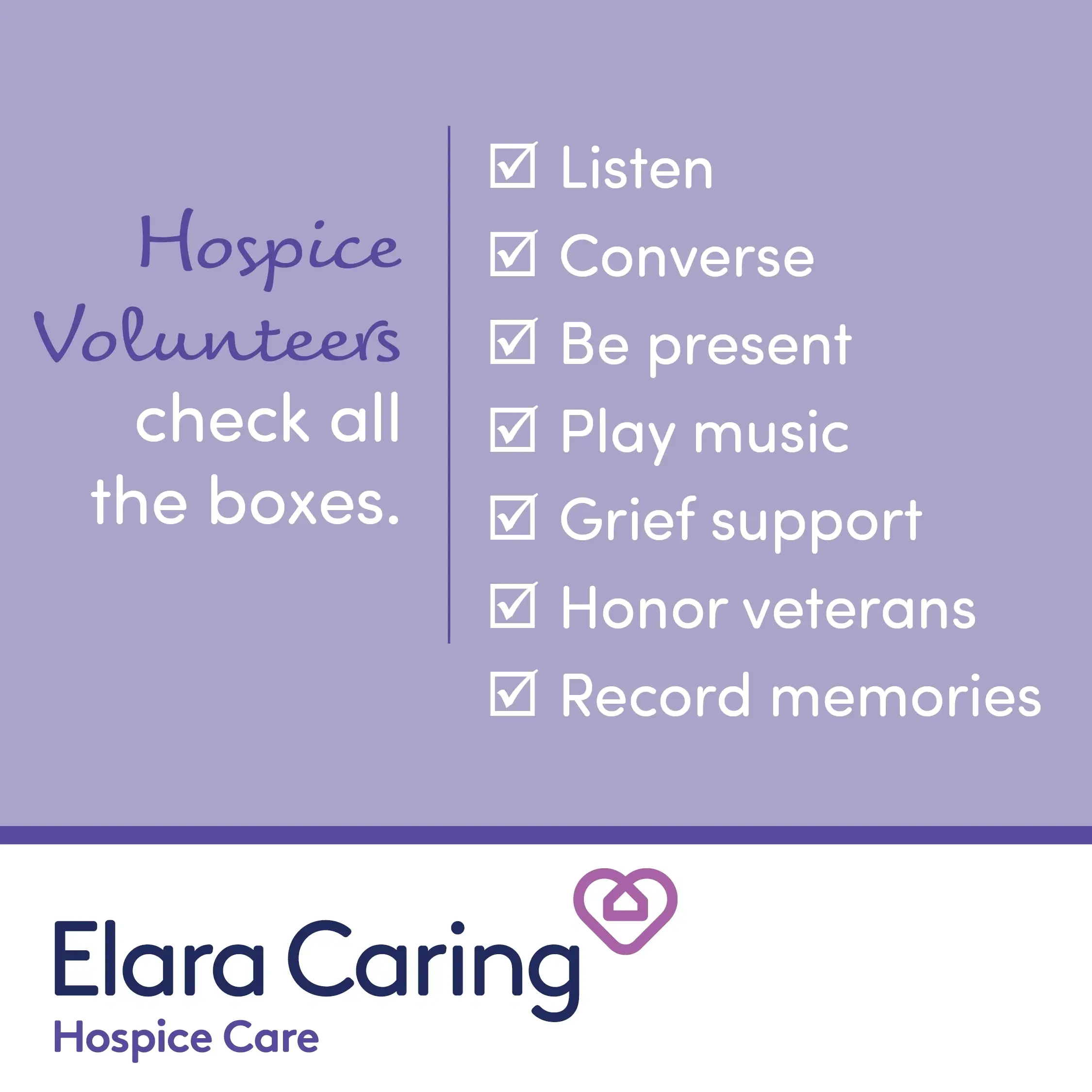 Hospice Administrative Volunteer