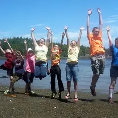 Kids jumping