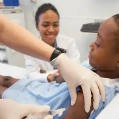 child in hospital