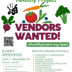 Vendor wanted for the farmers markets in Harlem and The Bronx