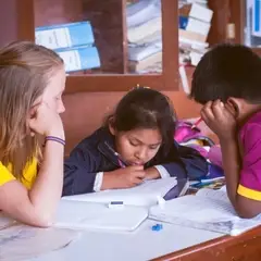 kids getting homework support