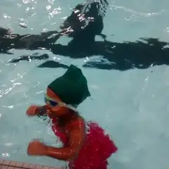 At the pool