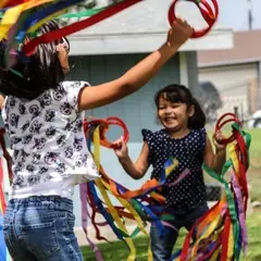 Girls playing