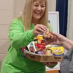 Serving snacks and drinks and watching for reactions in donors post blood donation