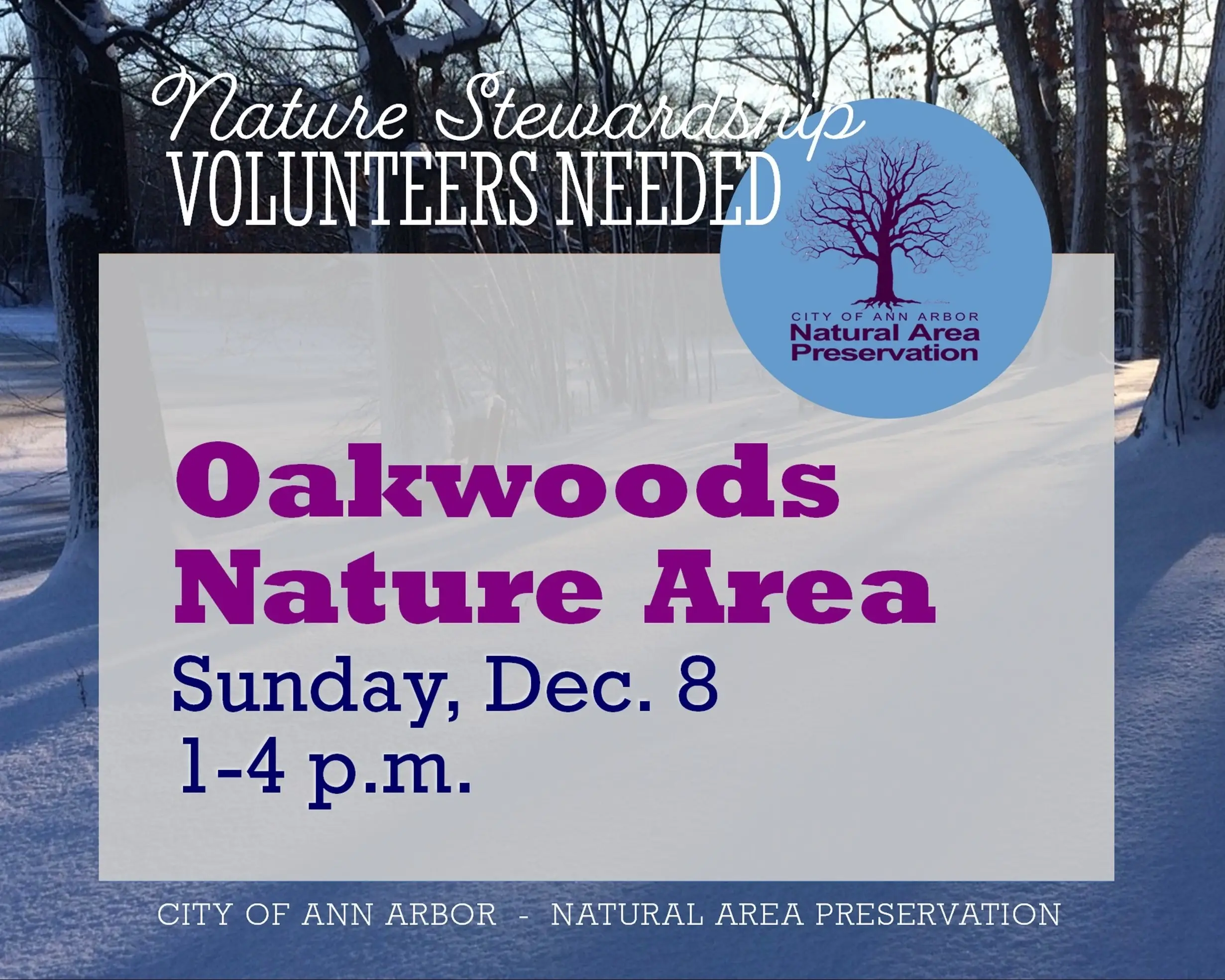 Volunteer for Nature at Oakwoods Nature Area