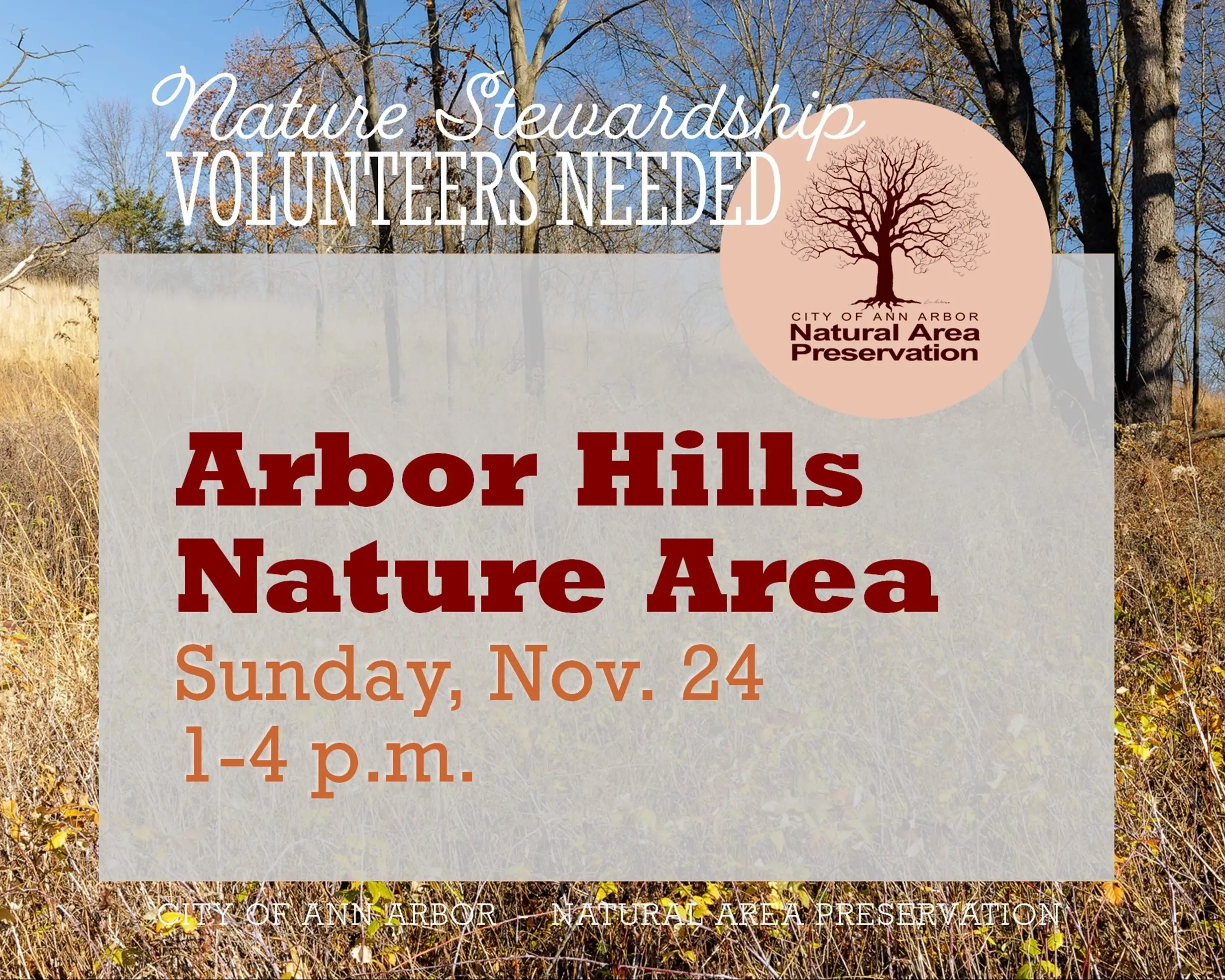 Volunteer for Nature at Arbor Hills Nature Area