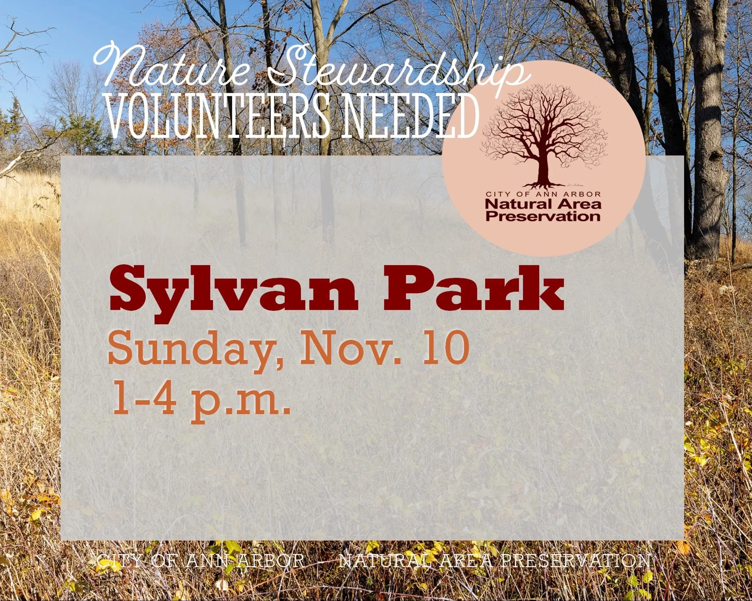 Volunteer for Nature at Sylvan Park