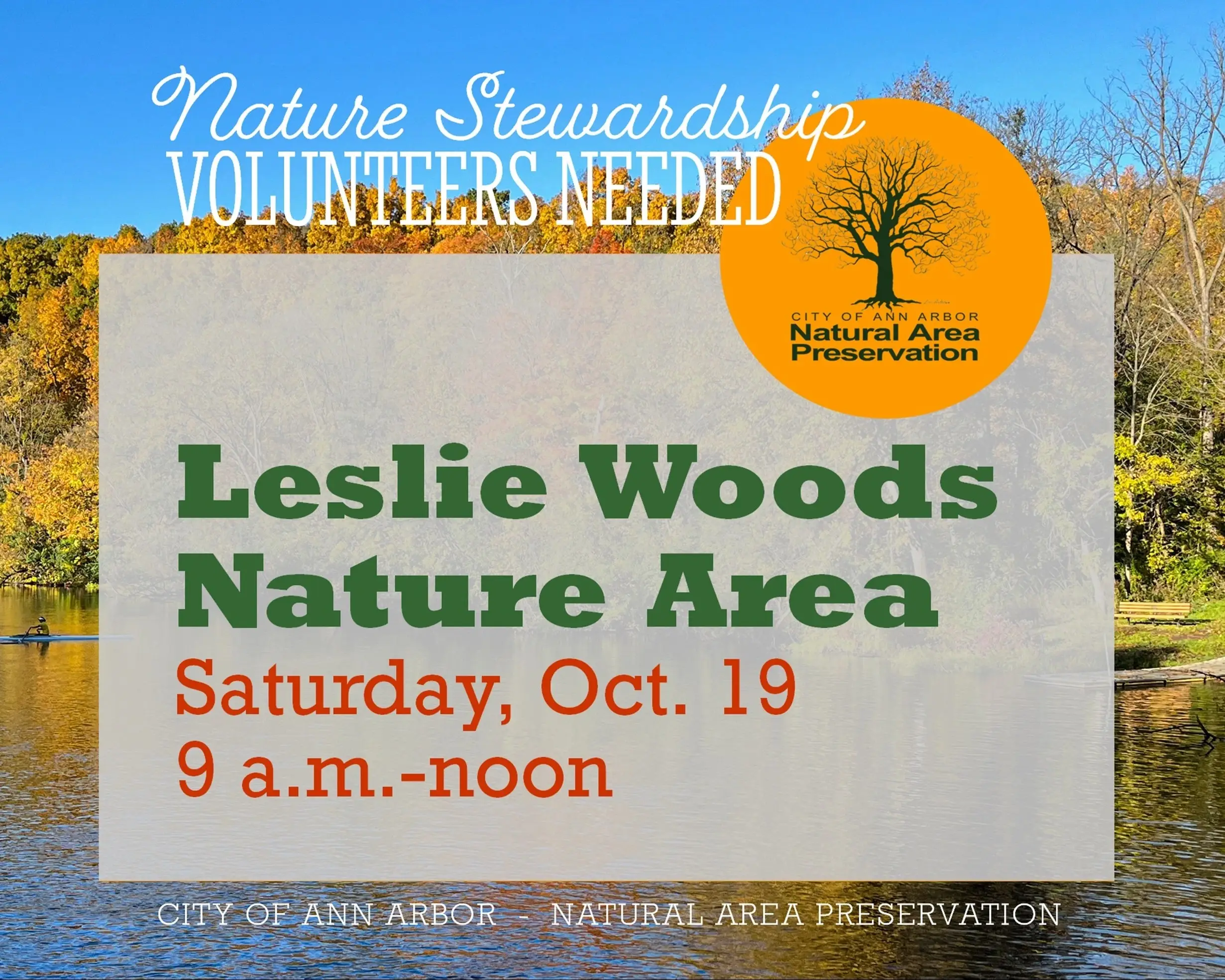 Volunteer for Nature at Leslie Woods Nature Area