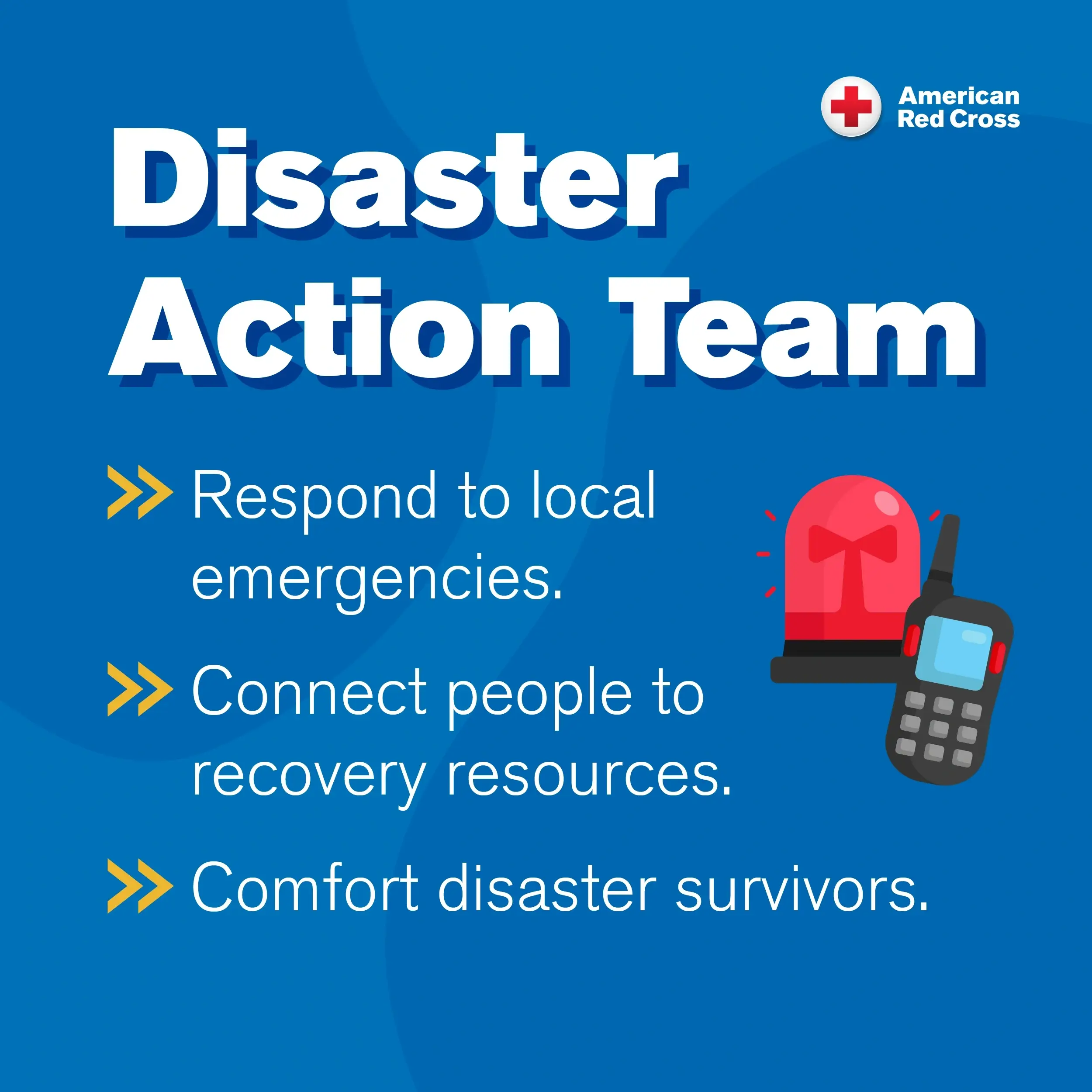 Volunteer as a Disaster Action Team Specialist responding to disasters in Otsego County