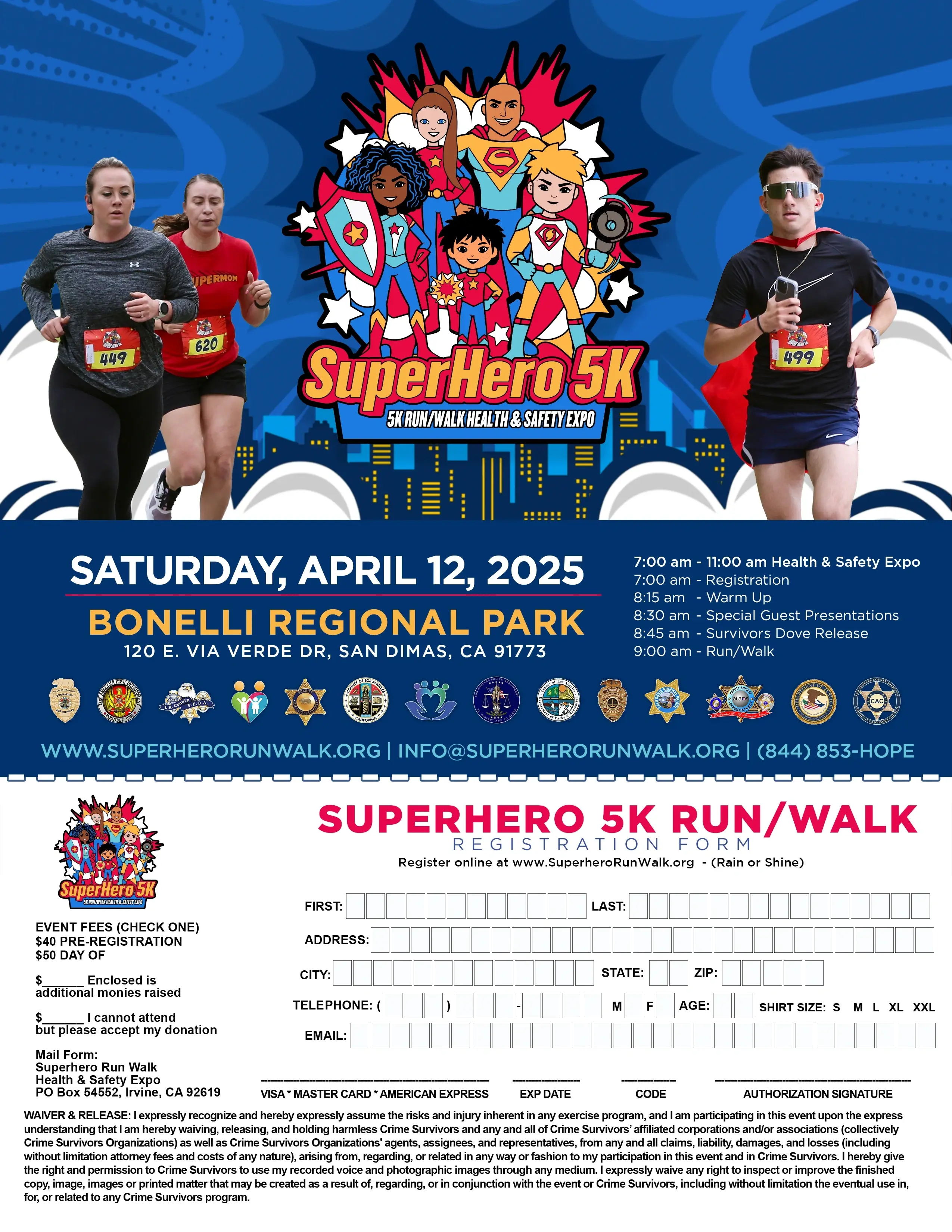 SuperHero 5k Run/Walk Health & Safety Expo