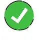 A green check mark.