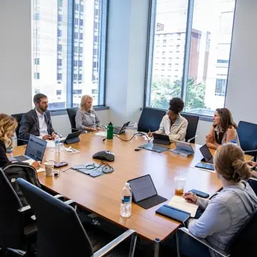 A group of Executive MNR students in Arlington, VA