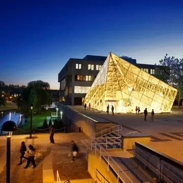 Atrium at night