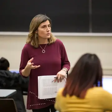 Dr. Erin Bell teaching a class