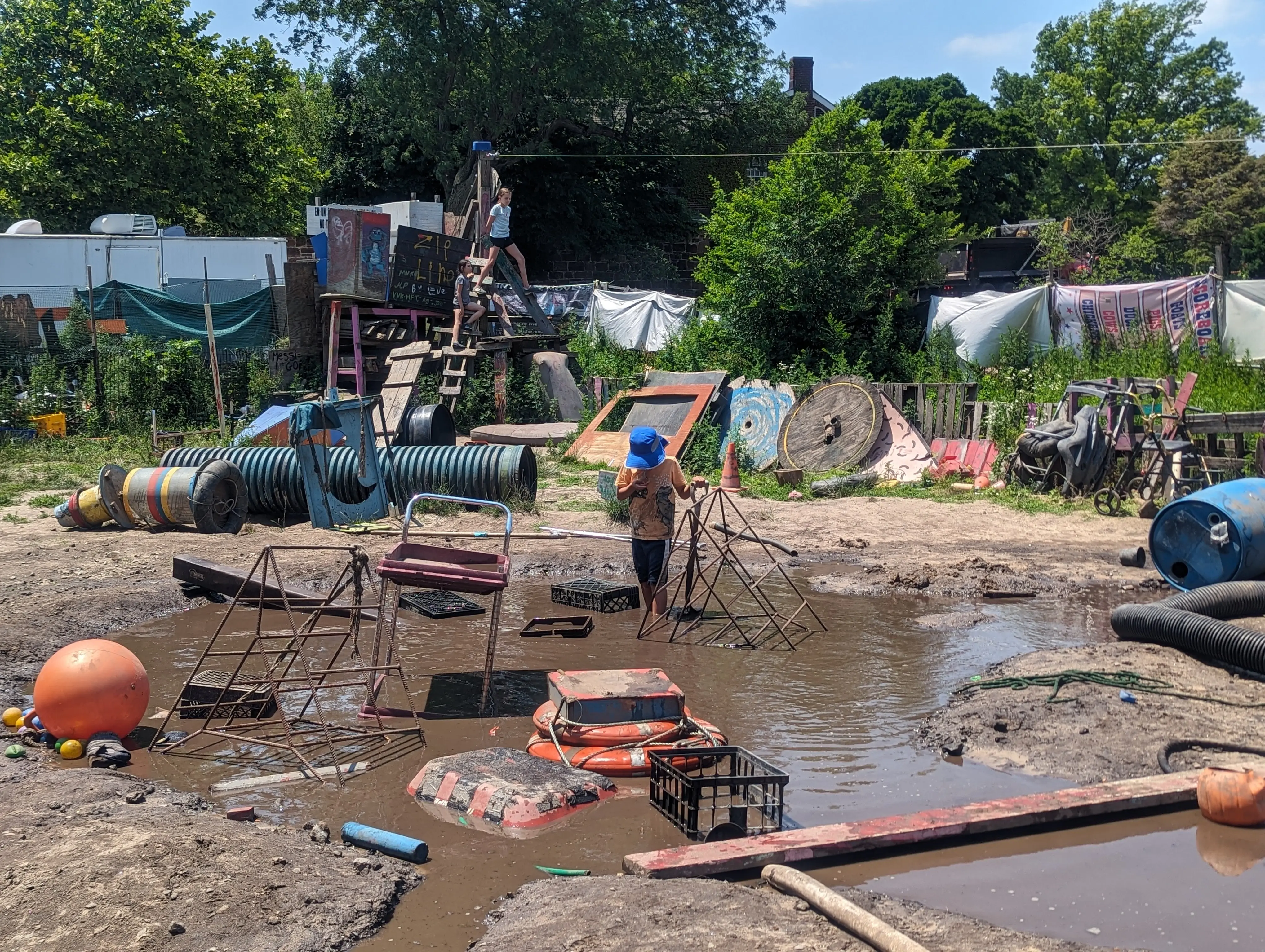 Adventure playground setup