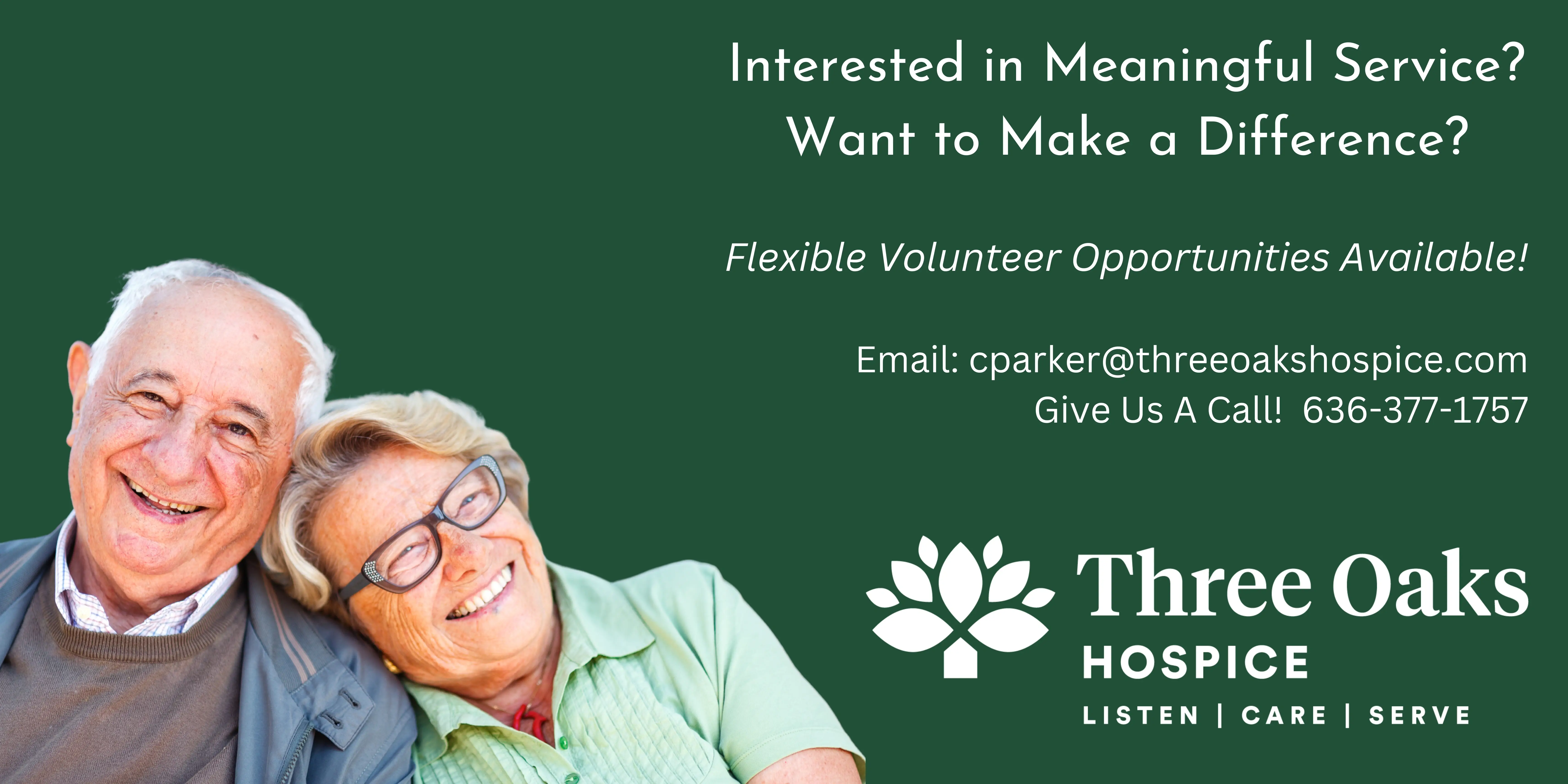 Touch Hearts, Change Lives: Volunteer with Three Oaks Hospice