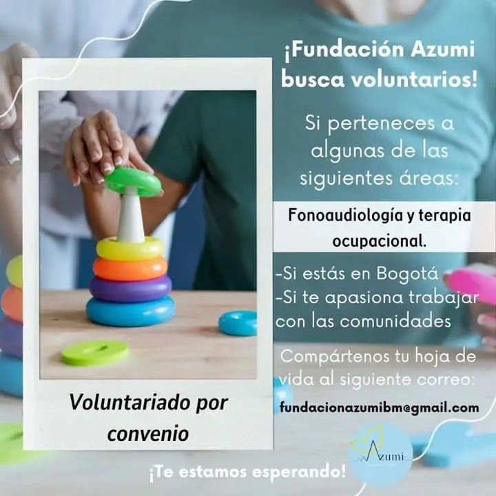 Voluntario/a por Convenio en Bogotá, Col para Fonoaudiólogos/as.
