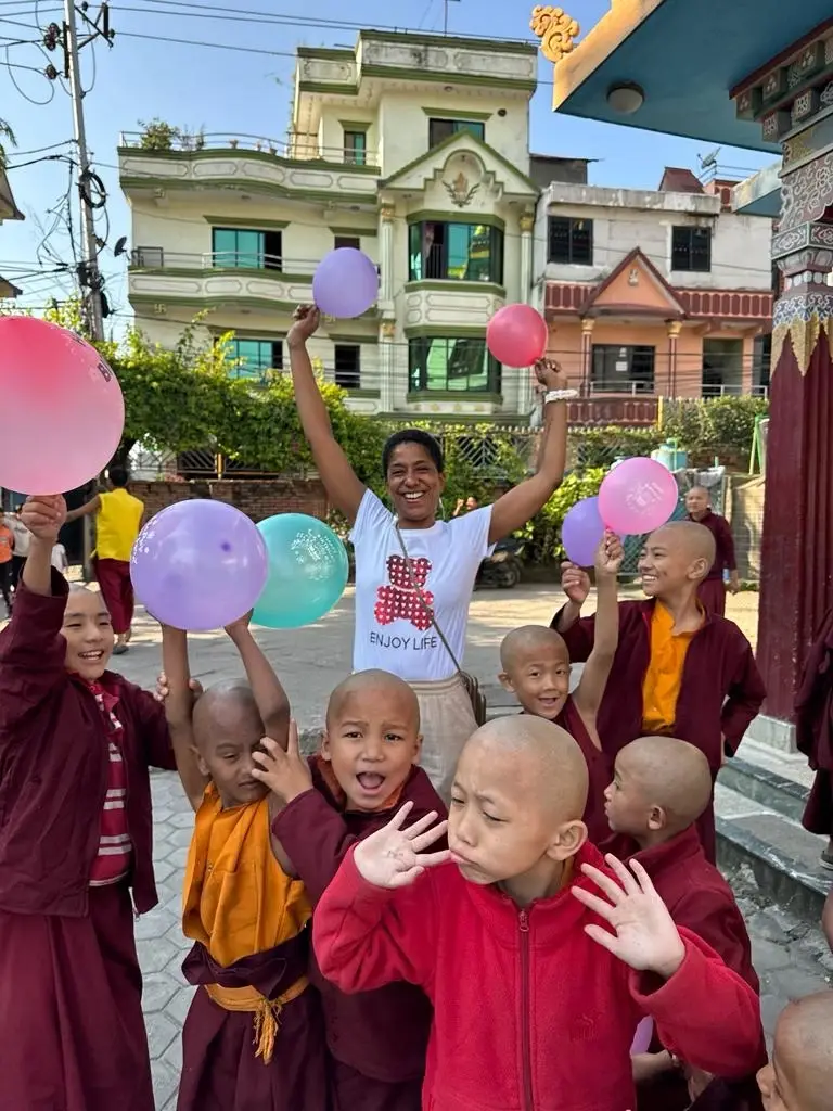 Teaching at Tibetan Monastery