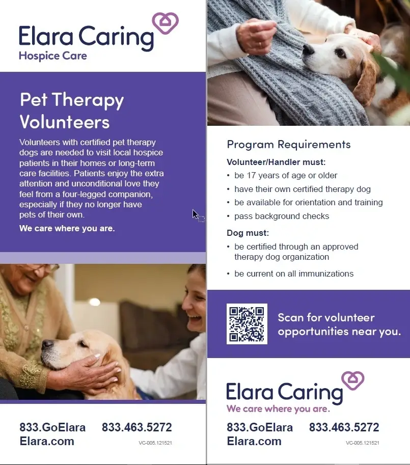 Hospice Pet Therapy Volunteer - Conroe, The Woodlands, Spring, Kingwood, Tomball, Houston